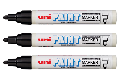 Bút sơn đánh dấu uni paint PX-20 đen