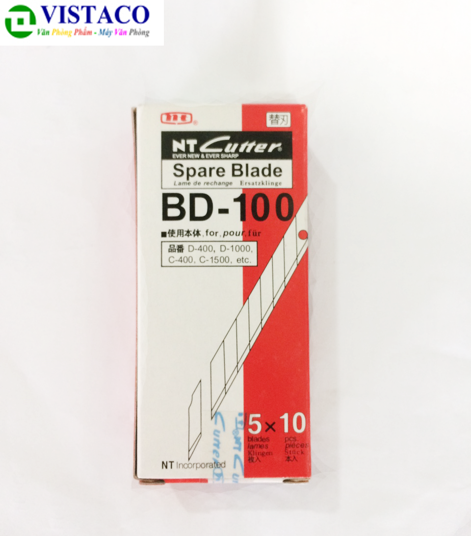 Lưỡi dao bd 100 10 tép/hộp lớn