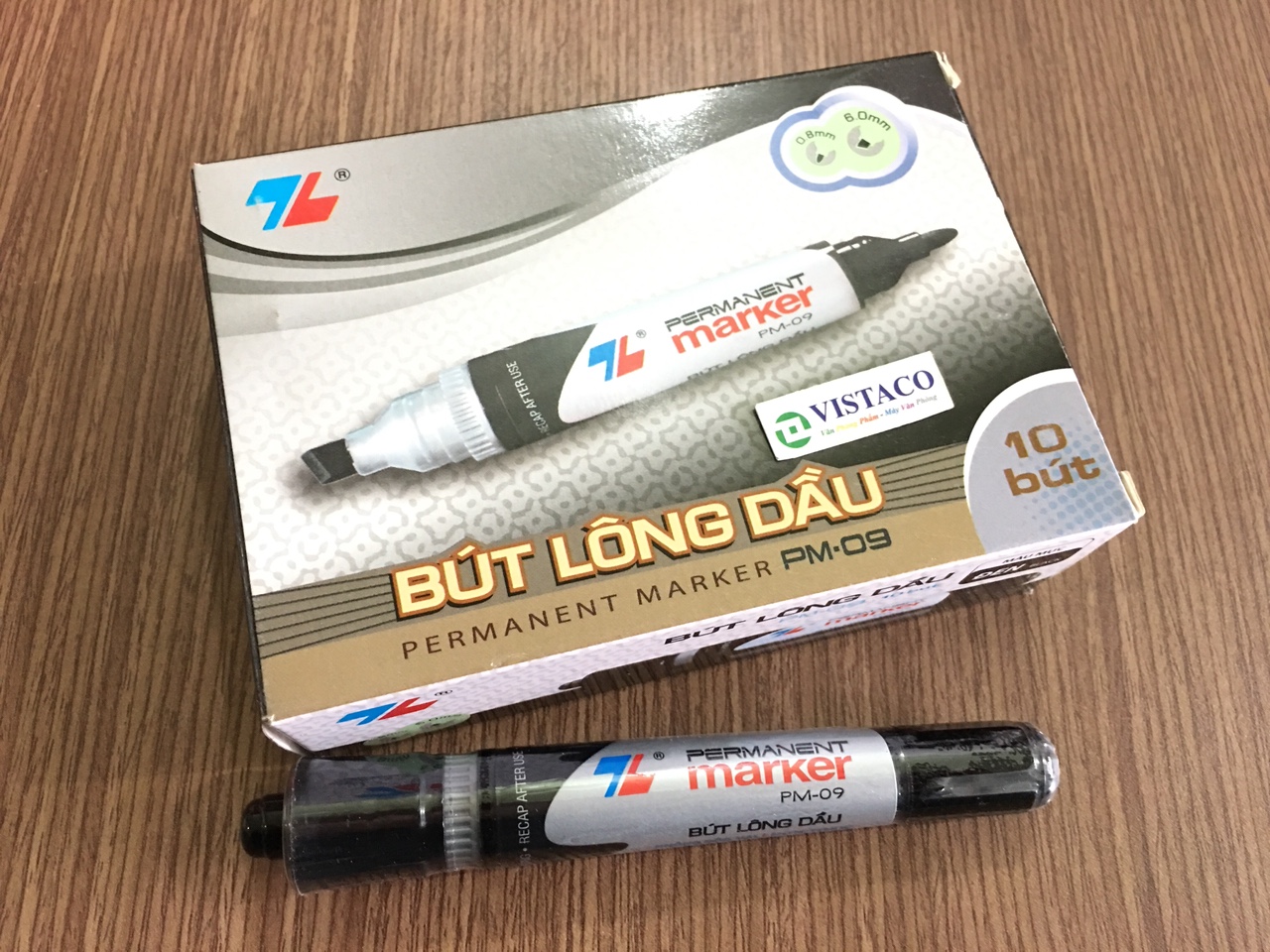 Bút lông dầu-PM09 đen Thiên Long