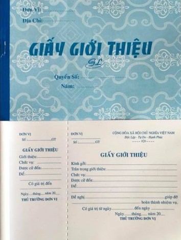 Giấy giới thiệu For