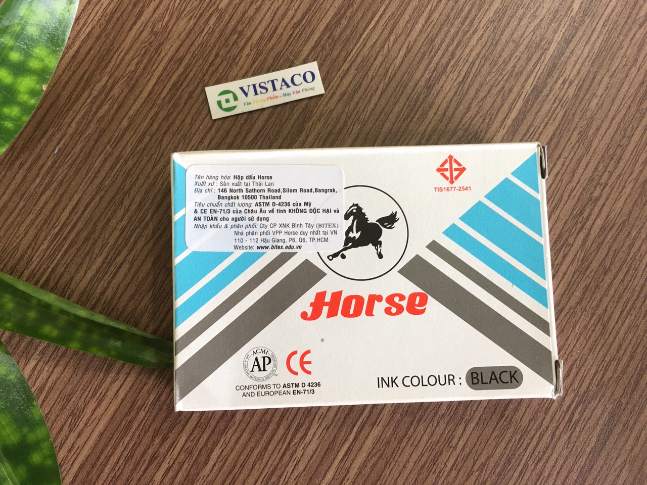 Hộp dấu Tampon Horse H-03  đen