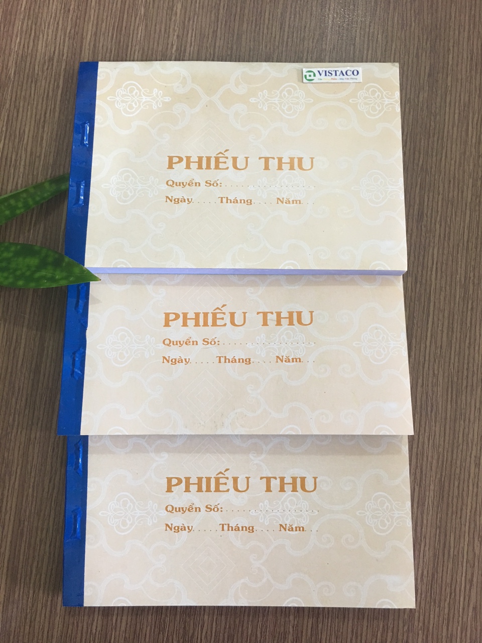 Phiếu thu 3 liên  (50 bộ) 13*19